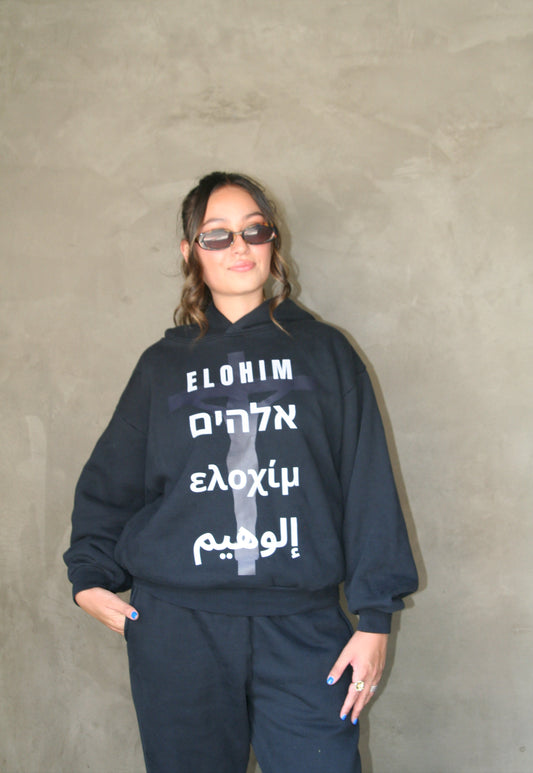 Garment Dye Plush Fleece Hooded Pullover Sweatshirt
